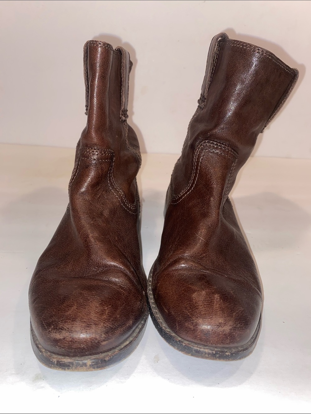 Frye Dark Brown Leather Chelsea Boots